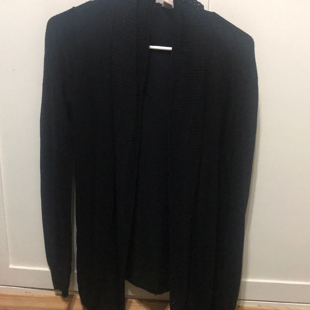Black cardigan